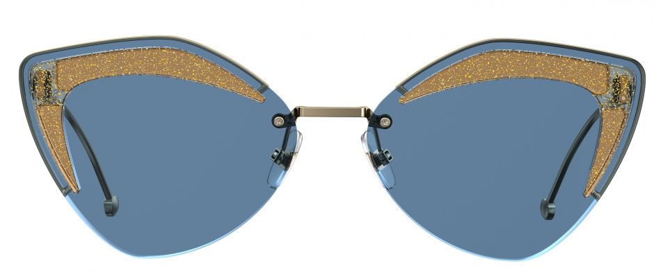 Sun Shades. Leicht getönte Gläser, mit einem Hauch Glitzer. Cooler Glamour. Fendi 