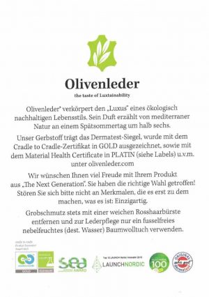 Olivenleder Hangtag