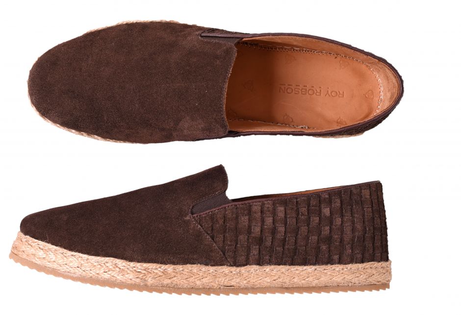 Sommer-Klassiker Espadrilles. In Velours-Leder mit dem Tick Wertigkeit.