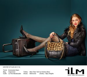 ILM Winter Styles 2017/18 Trend: Enchanted Glam Bag: Capoverso Trolley: Marc New York by Andrew Marc Outfit: La Fée Maraboutée Shoes: Belmondo Jewelry: Bijou Brigitte